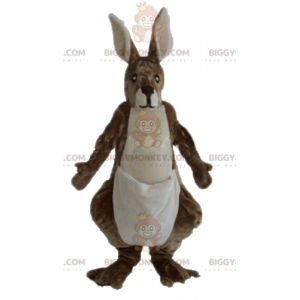 BIGGYMONKEY™ Costume da mascotte da canguro gigante marrone e