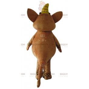 Little Monster Gnome Brown Creature BIGGYMONKEY™ Mascot Costume