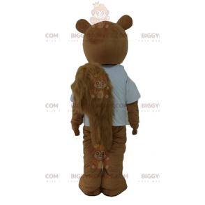 BIGGYMONKEY™ Costume da mascotte da scoiattolo marrone
