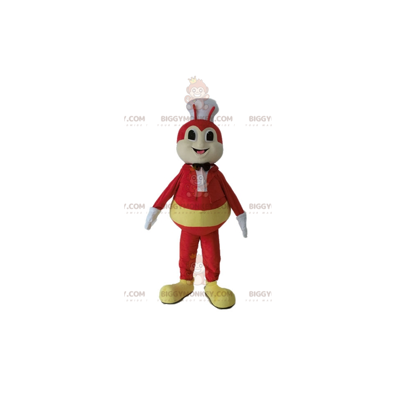 BIGGYMONKEY™ Yellow and Red Bug Fly Mascot Costume with Hat -