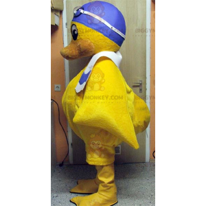 Geel kuiken BIGGYMONKEY™ mascottekostuum met badmuts -