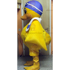 Traje de mascote amarelo pintinho BIGGYMONKEY™ com touca de