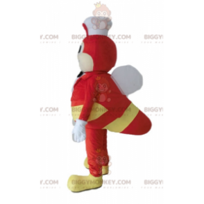 BIGGYMONKEY™ Costume mascotte insetto giallo e rosso con