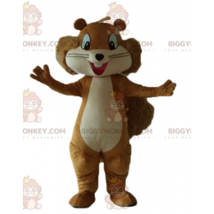 BIGGYMONKEY™ Disfraz de mascota de ardilla marrón y canela