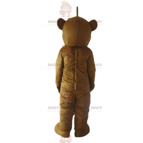 Costume de mascotte BIGGYMONKEY™ d'ours marron et blanc