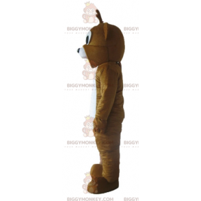 Costume de mascotte BIGGYMONKEY™ d'ours marron et blanc