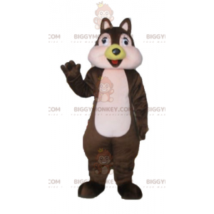 Disfraz de mascota de ardilla marrón y rosa Tic o Tac