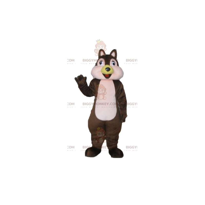 Tic eller Tac Brown og Pink Squirrel BIGGYMONKEY™ maskotkostume