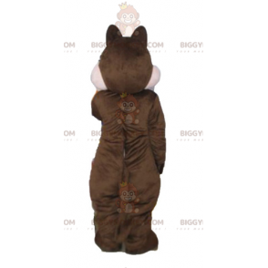 Tic or Tac Brown and Pink Squirrel BIGGYMONKEY™ Mascot Costume