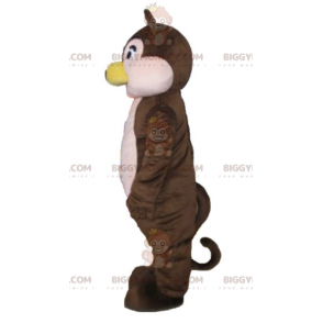 Costume da mascotte BIGGYMONKEY™ con scoiattolo marrone e rosa