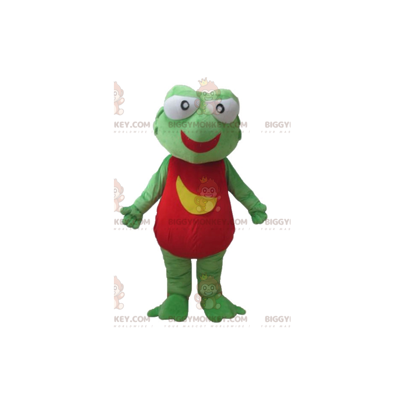 BIGGYMONKEY™ Giant Green Red and Yellow Frog Mascot Costume –