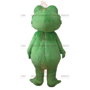 BIGGYMONKEY™ Mascottekostuum van een gigantische groene, rode