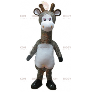 Gray and White Spotted Giraffe BIGGYMONKEY™ Mascot Costume -