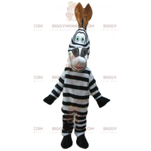 Disfraz de mascota BIGGYMONKEY™ de la famosa cebra Marty de los