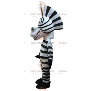 BIGGYMONKEY™ Maskottchenkostüm des berühmten Zebras Marty aus