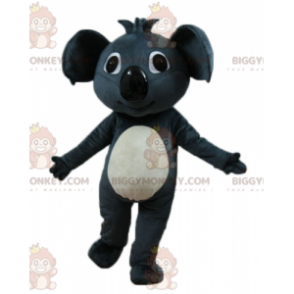 Costume de mascotte BIGGYMONKEY™ de beau koala gris et blanc