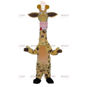 Sehr lustiges Gelb-Braun-Rosa-Giraffe BIGGYMONKEY™