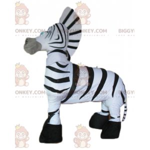 Costume de mascotte BIGGYMONKEY™ de zèbre noir et blanc géant