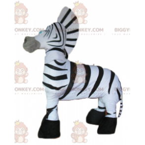 Costume de mascotte BIGGYMONKEY™ de zèbre noir et blanc géant