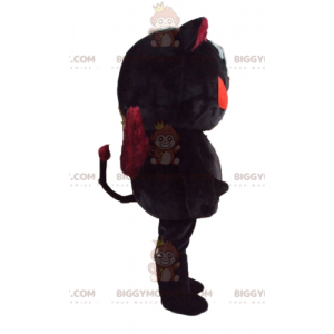 BIGGYMONKEY™ Costume da mascotte Gatto malvagio con occhi e ali