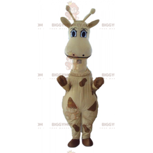Jättegul och brun giraff BIGGYMONKEY™ maskotdräkt - BiggyMonkey