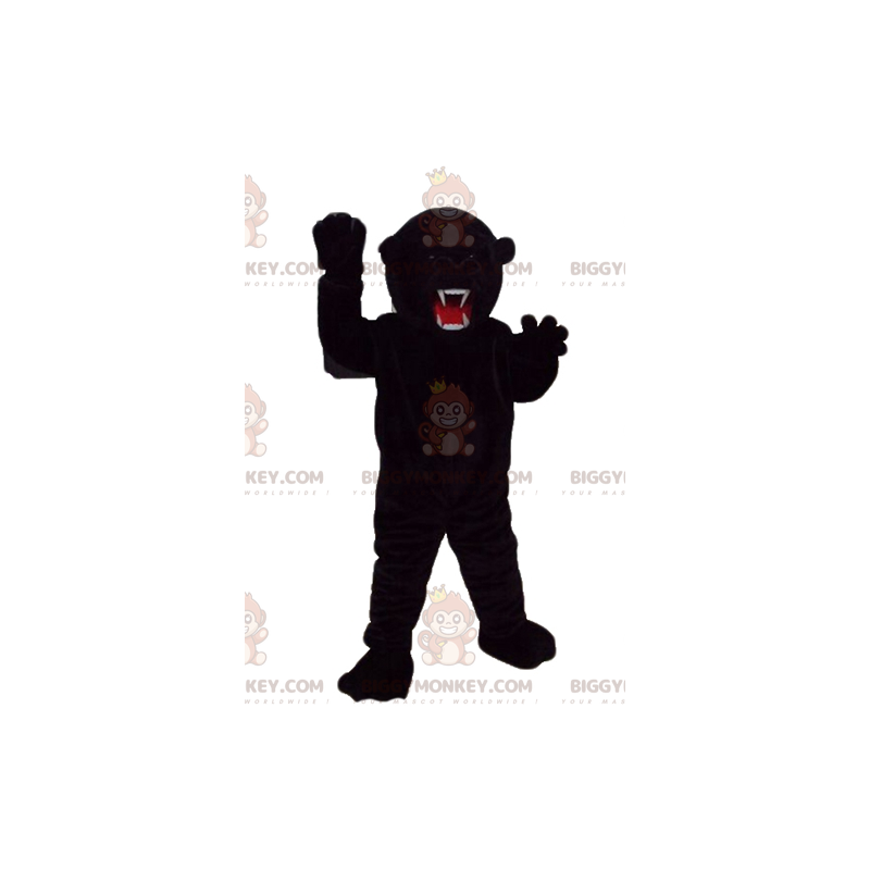Costume de mascotte BIGGYMONKEY™ d'ours noir à l'air féroce