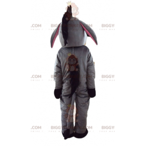 Grijs-wit en roze Eeyore Donkey BIGGYMONKEY™ mascottekostuum -