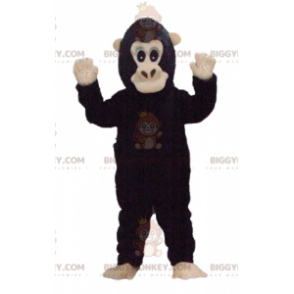 Costume mascotte BIGGYMONKEY™ scimmia marrone e marrone chiaro