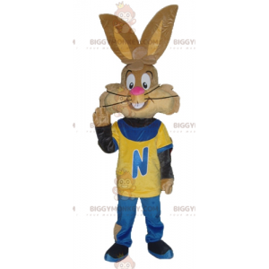 Nesquik kuuluisa ruskea pupu Quicky BIGGYMONKEY™ maskottiasu -