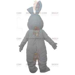 Costume da mascotte BIGGYMONKEY™ coniglio bianco e rosso carino