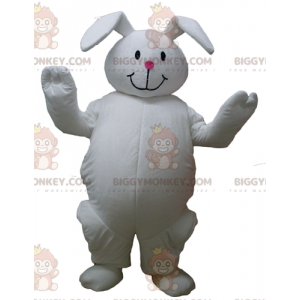 Simpatico costume da mascotte BIGGYMONKEY™ da coniglio bianco