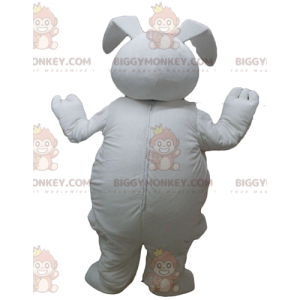Χαριτωμένη στολή μασκότ Big Plump White Rabbit BIGGYMONKEY™ -