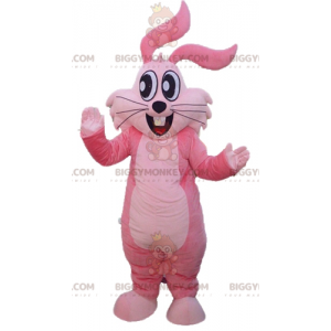 Jolly and Smiling Giant Pink Rabbit maskottiasu BIGGYMONKEY™ -