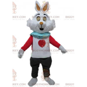 Alice i Eventyrland White Rabbit BIGGYMONKEY™ maskotkostume -