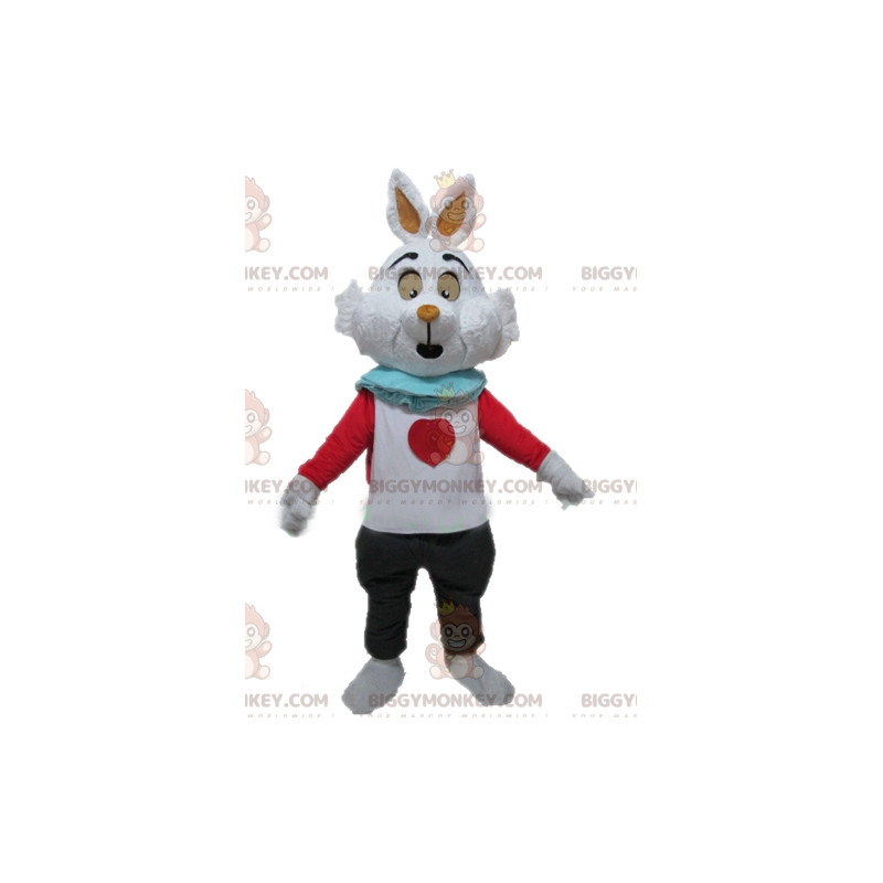 Alice in Wonderland White Rabbit BIGGYMONKEY™ Mascot Costume –