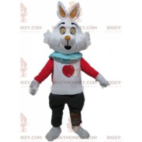 Alice in Wonderland White Rabbit BIGGYMONKEY™ Mascot Costume -