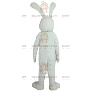 Kostium maskotka duży zabawny biało-różowy króliczek