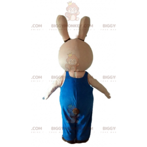 Costume de mascotte BIGGYMONKEY™ de lapin beige et marron dodu