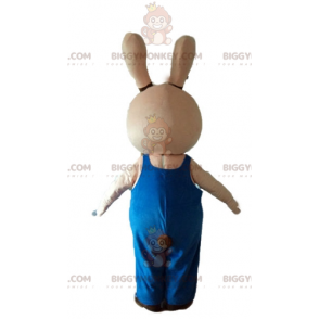 Cute Round Plump Beige And Brown Rabbit BIGGYMONKEY™ Mascot