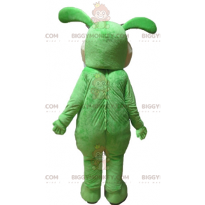 BIGGYMONKEY™ Soft and Cute Green and Tan Rabbit Mascot Costume
