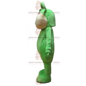 BIGGYMONKEY™ Soft and Cute Green and Tan Rabbit Mascot Costume