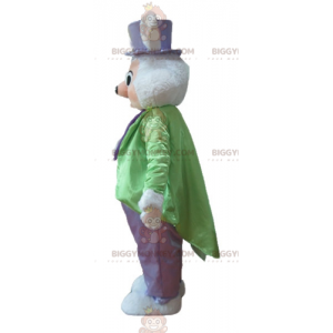 Costume de mascotte BIGGYMONKEY™ de lapin blanc et rose costumé