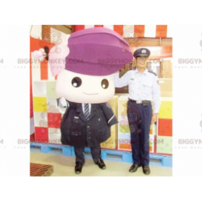 BIGGYMONKEY™ Mascot Costume Girl Stewardess In Tie Suit -