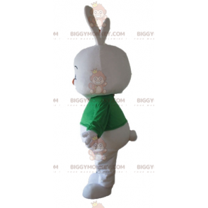 Costume da mascotte BIGGYMONKEY™ da coniglio bianco grasso con