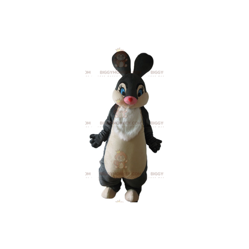 Měkký a stylový kostým černobílého králíka BIGGYMONKEY™ maskota