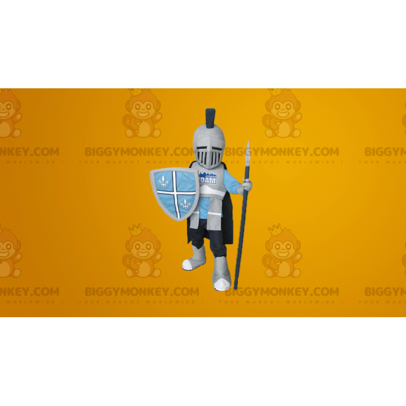 BIGGYMONKEY™ Helmet and Armor Protected Knight Mascot Costume –