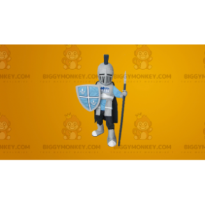 Costume de mascotte BIGGYMONKEY™ de chevalier protégé d'un