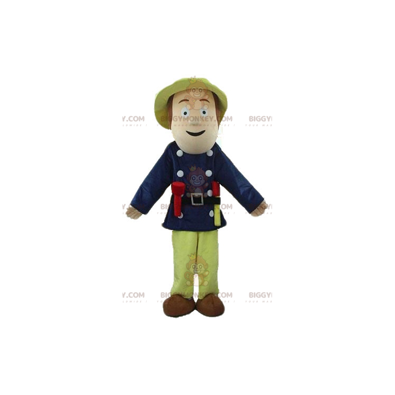 Explorer Man BIGGYMONKEY™ Mascot Costume with Big Hat –