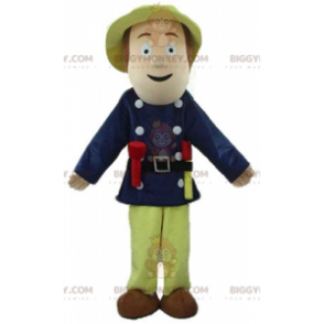 Explorer Man BIGGYMONKEY™ Mascot Costume with Big Hat -