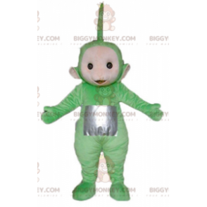 Costume de mascotte BIGGYMONKEY™ de Dipsy le Télétubbies vert